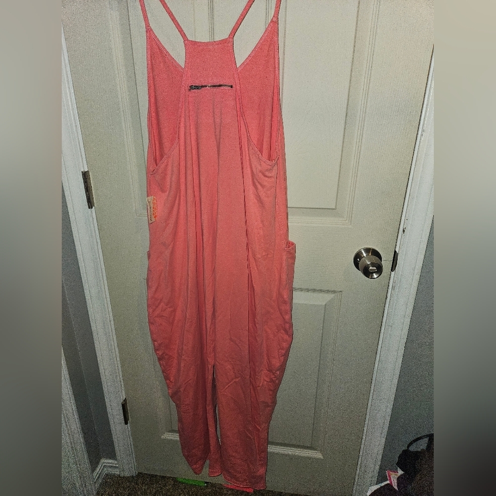 FP Movement by Free People Hot Shot Onesie Coral NWT - Picture 3 of 5